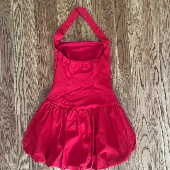 Hello Molly Perfect Personality Halter Mini Dress Red - Picture 2 of 2